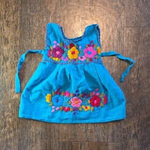 Vibrant Floral Embroidered Dress